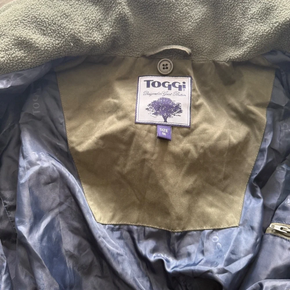 Toggi Field Jacket - Hooded Utility Parka - olive green - Size Medium